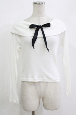 画像1: MILK / Film star tops  オフ×ブラック H-26-08-29-048-ML-TO-KB-ZH (1)