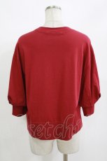 画像3: Jane Marple Dans Le Salon / Half puffy sleeve sweatshirt  ワイン H-26-08-29-054-JM-TO-KB-ZH (3)