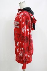 画像2: LOVER'S ROCK / プリントパーカー  赤 H-26-08-29-060-PU-TO-AK-ZH (2)