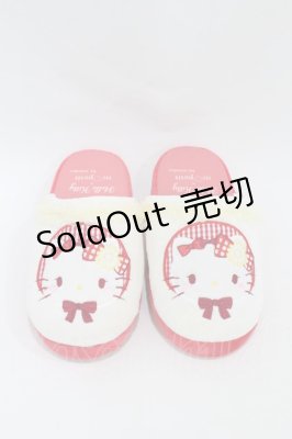 Preview of ハローキティ/ルームシューズスリッパ 23~25cm 白/レッド