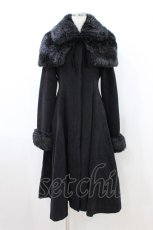 画像1: Victorian maiden / ファーケープ付ロングコート Free ブラック H-26-08-29-2052-CL-CO-NS-ZH (1)