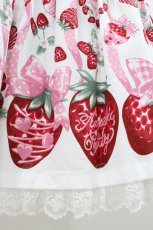 画像5: Angelic Pretty / おめかしBerryジャンパースカート Free 白 H-26-08-29-2054-AP-OP-NS-ZH (5)