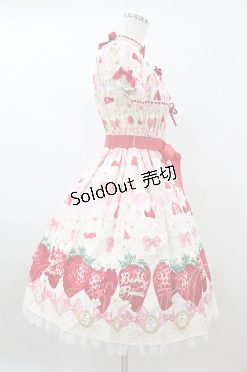 画像3: Angelic Pretty / Melty Berry Princessワンピース Free 白 H-26-08-29-2057-AP-OP-NS-ZH (3)