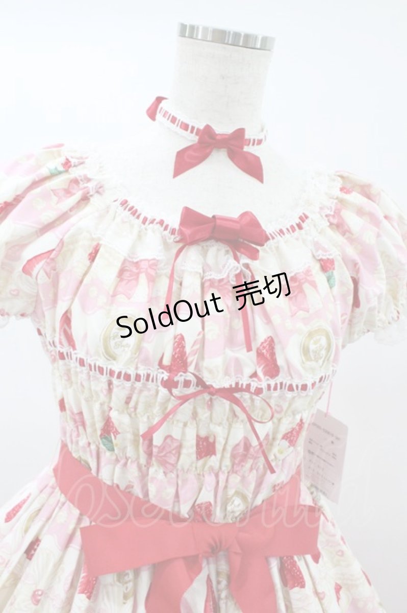 画像4: Angelic Pretty / Melty Berry Princessワンピース Free 白 H-26-08-29-2057-AP-OP-NS-ZH (4)