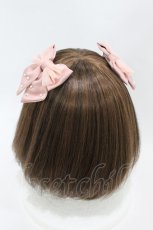 画像2: m petit by misako / パールリボンクリップ  ピンク H-26-08-29-2010-LO-AC-NS-ZH (2)