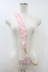 画像1: m petit by misako / マロンクリーム/ポーチ付ショルダーストラップ  ピンク H-26-08-29-2017-LO-ZA-NS-ZH (1)