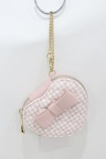 画像1: m petit by misako / AM*ハートポーチチャーム  ピンク H-26-08-29-2026-LO-ZA-NS-ZH (1)