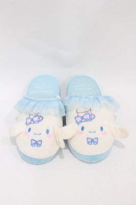 Preview of シナモロール/ルームシューズスリッパ 23~25cm 白/サックス