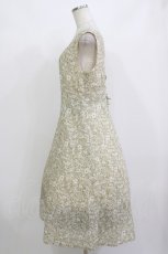 画像2: Fi.n.t / ペイントマーガレット柄ワンピース Free BEIGE H-26-08-30-028-CA-OP-NS-ZH (2)
