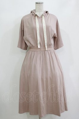 Preview of ロゴリボンスムースワンピース Free PINK BEIGE