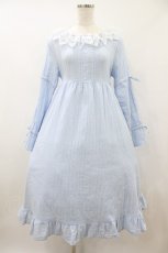 画像1: Cherirulu Chocola / MYレースフリルワンピース M サックス H-26-08-30-1039-LO-OP-NS-ZH (1)