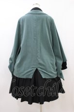 画像2: IRO+IRO / 書生袴ワンピース XL グリーン H-26-08-30-1040-LO-OP-YZ-ZH (2)