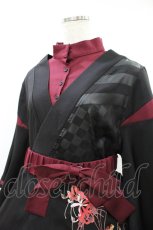画像3: IRO+IRO / 裏に咲く彼岸花と和袖の和んぴーす L-LL ブラック H-26-08-30-1041-LO-OP-YZ-ZH (3)