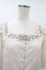 画像3: an another angelus / スクエアネックアンティークローズ刺繍ブラウス Free PINK×PK H-26-08-30-1058-CA-BL-NS-ZH (3)