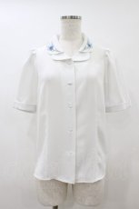 画像1: an another angelus / アイリス刺繍開衿ブラウス Free OFF×BL H-26-08-30-1059-CA-BL-NS-ZH (1)