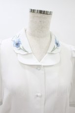 画像3: an another angelus / アイリス刺繍開衿ブラウス Free OFF×BL H-26-08-30-1059-CA-BL-NS-ZH (3)
