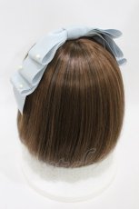 画像2: Melody BasKet / グログランリボンクリップ  サックス H-26-08-30-1010-LO-AC-NS-ZH (2)