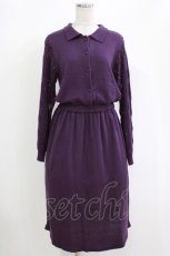 画像1: LEBECCA boutique / 泣かない私の襟付きニットワンピース Free Purple H-26-08-30-060-LO-OP-NS-ZH (1)