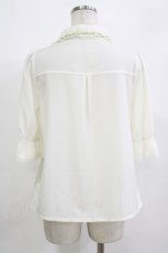 画像3: axes femme POETIQUE / 薔薇モチーフ付ブラウス M オフ H-26-08-30-069-AX-BL-NS-ZH (3)