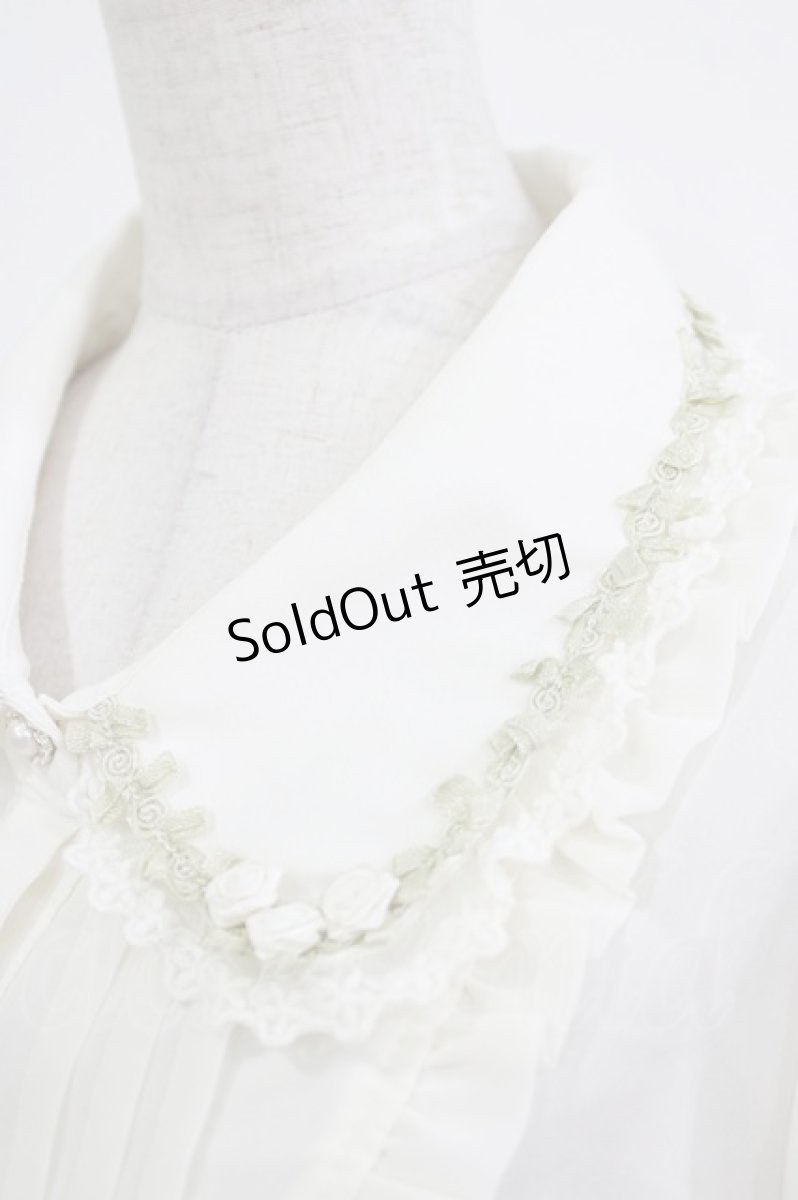 画像4: axes femme POETIQUE / 薔薇モチーフ付ブラウス M オフ H-26-08-30-069-AX-BL-NS-ZH (4)