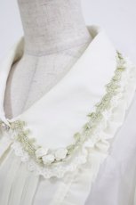 画像4: axes femme POETIQUE / 薔薇モチーフ付ブラウス M オフ H-26-08-30-069-AX-BL-NS-ZH (4)