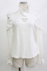 画像1: Angelic Pretty / Lacy Heartタートルネックカットソー Free オフ H-26-08-30-079-AP-TO-NS-ZH (1)