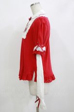 画像2: Angelic Pretty / クラシック付け袖カットソー Free レッド H-26-08-30-082-AP-TO-NS-ZH (2)