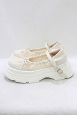 画像2: m petit by misako / TT*AMレースBバレエ L 白 H-26-08-30-085-LO-SH-NS-ZH (2)