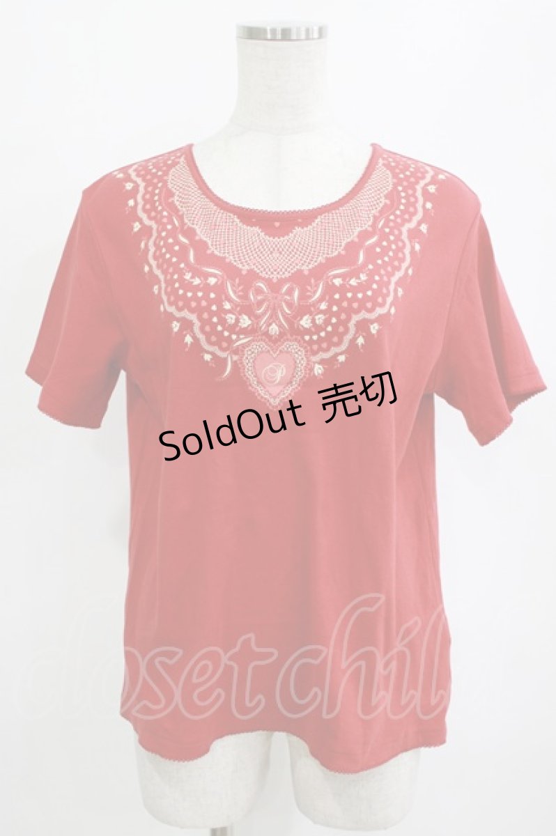 画像1: PINK HOUSE / バンダナプリントカットソー Free レッド H-26-08-30-002-LO-TO-NS-ZH (1)