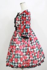 画像2: Angelic Pretty / Fresh Cherryワンピース Free ブラック H-26-08-30-019-AP-OP-NS-ZH (2)