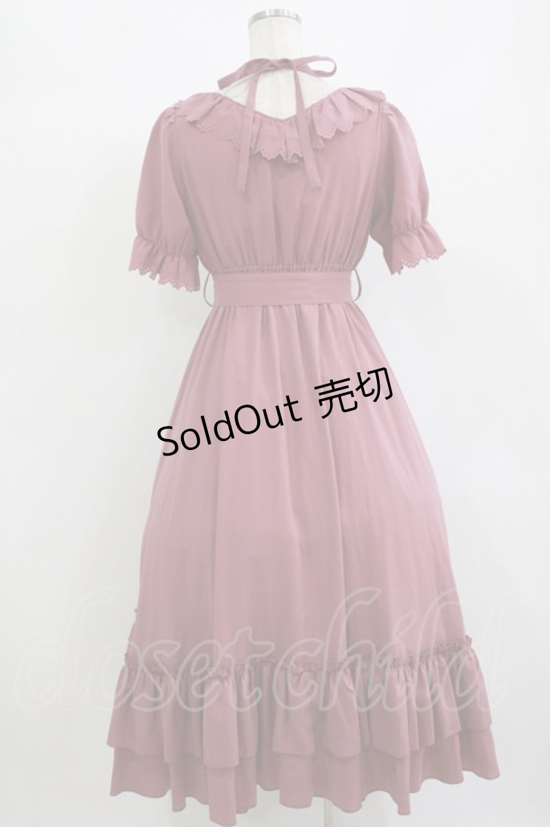 画像3: Amavel / Frill Decoraロングワンピース Free プラム H-26-08-30-025-CA-OP-NS-ZH (3)