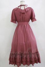 画像3: Amavel / Frill Decoraロングワンピース Free プラム H-26-08-30-025-CA-OP-NS-ZH (3)