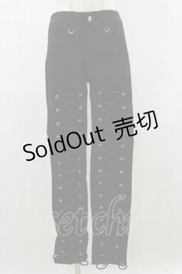 Preview of 編み上げパンツ  黒