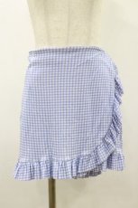 画像1: Candy Stripper / GINGHAM CHECK FRILL SKIRT 2 BLUE H-26-09-01-042-PU-PA-AK-ZH (1)