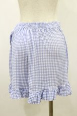 画像2: Candy Stripper / GINGHAM CHECK FRILL SKIRT 2 BLUE H-26-09-01-042-PU-PA-AK-ZH (2)