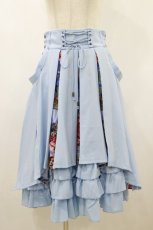 画像1: Ozz oneste / 紅葉風靡プリーツスカート  ブルー H-26-09-01-050-OO-SK-KB-ZH (1)