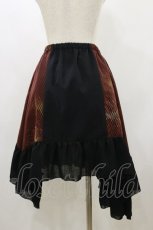画像2: gouk / 異素材切替サイドロングスカート  黒 H-26-09-01-057-GO-SK-KB-ZH (2)