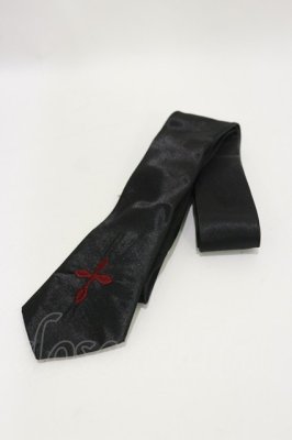Preview of 十字架刺繍ネクタイ  黒