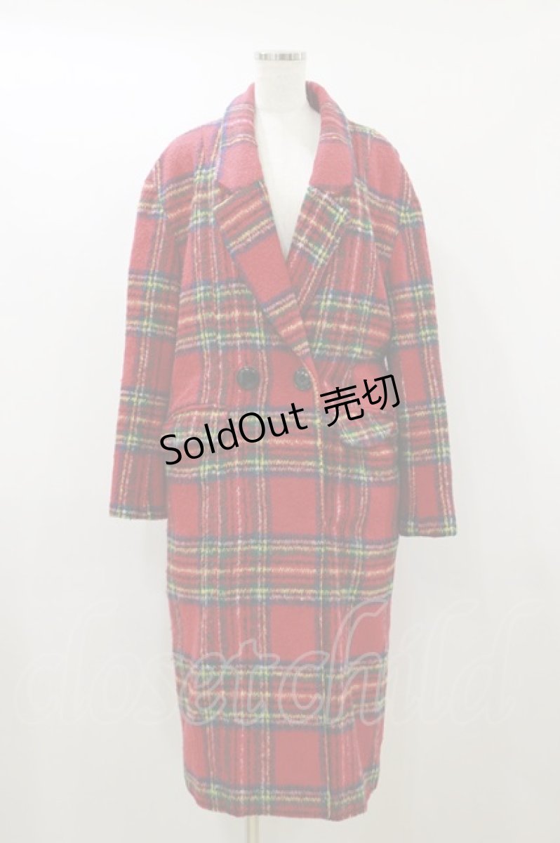 画像1: Candy Stripper / TARTAN CHECK COAT 1 RED H-26-09-01-068-PU-CO-AK-ZH (1)