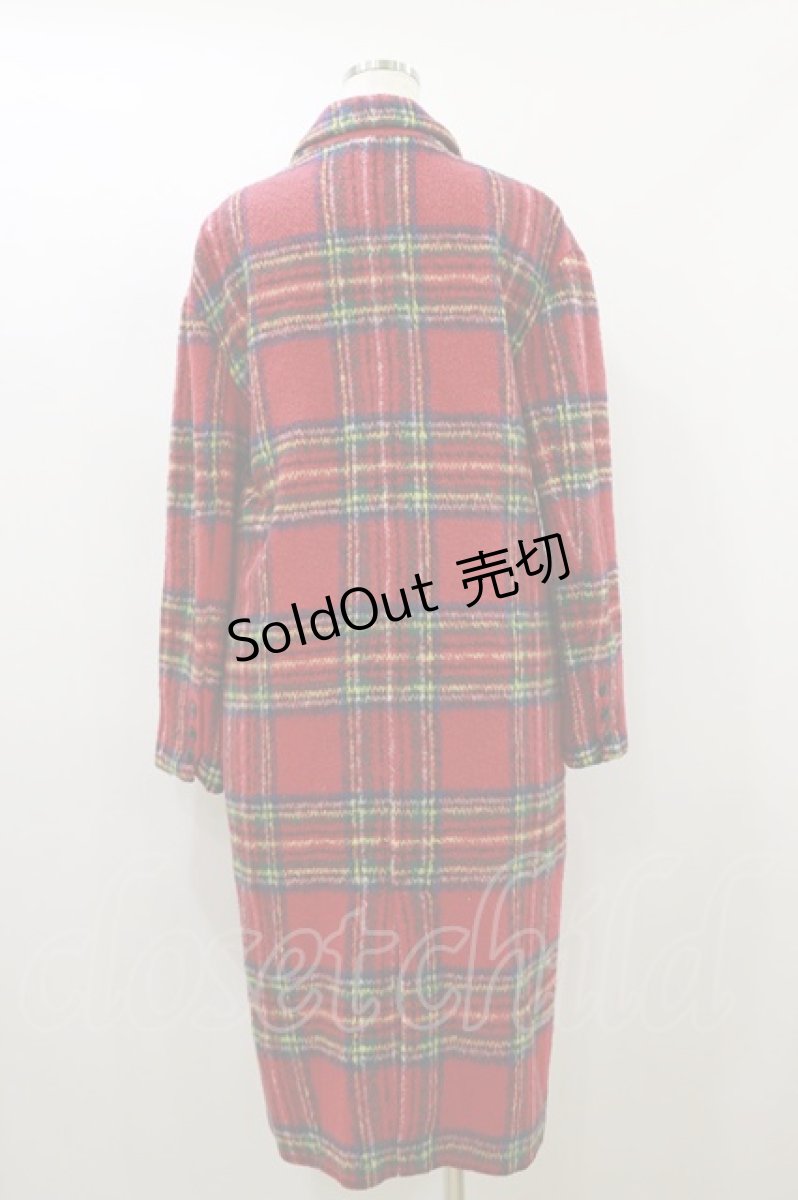 画像2: Candy Stripper / TARTAN CHECK COAT 1 RED H-26-09-01-068-PU-CO-AK-ZH (2)