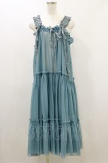 画像1: Candy Stripper / MISSING YOU SUSPENDER TULLE SKIRT 2 BLUE H-26-09-01-011-PU-SK-AK-ZH (1)