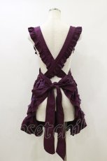 画像2: Ozz oneste / 椿刺繍タブリエ  パープル H-26-09-01-002-OO-OP-KB-ZH (2)