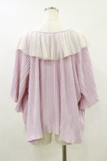 画像2: merry jenny / チュールカラープリーツTシャツ F ピンク H-26-09-01-025-LO-TO-AK-ZH (2)