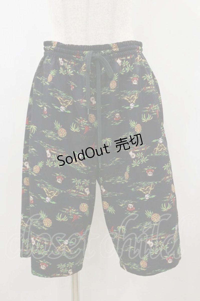 画像1: Candy Stripper / CANDY ISLAND HALF PANTS  ブラック H-26-09-01-032-PU-PA-KB-ZH (1)