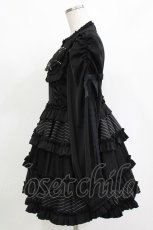 画像2: DimMoire / フリルに埋もれて見る悪夢ドレス M 黒 H-26-09-02-042-PU-OP-AK-ZH (2)