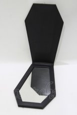 画像3: DimMoire / キルティング棺型ミラー  黒 H-26-09-02-043-PU-ZA-AK-ZH (3)