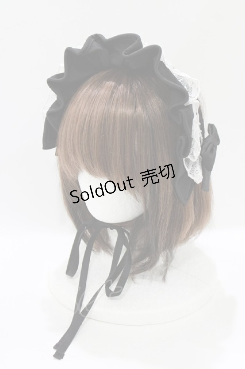 画像1: DimMoire / 儚骸ヘッドドレス  黒 H-26-09-02-044-PU-AC-AK-ZH (1)