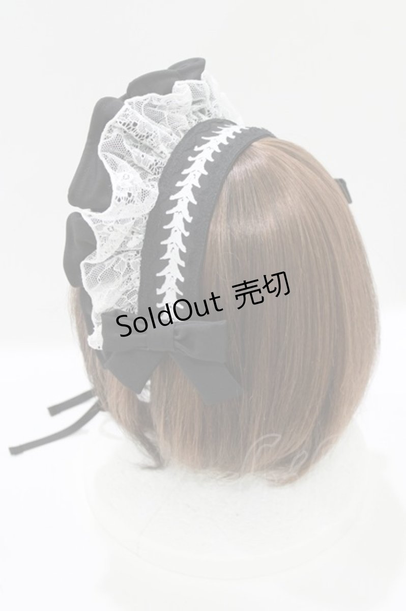 画像2: DimMoire / 儚骸ヘッドドレス  黒 H-26-09-02-044-PU-AC-AK-ZH (2)