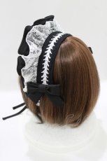 画像2: DimMoire / 儚骸ヘッドドレス  黒 H-26-09-02-044-PU-AC-AK-ZH (2)