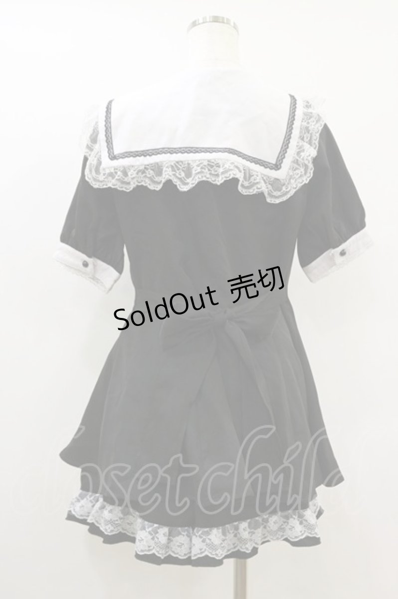 画像2: MA*RS / スピンドル付きクロス刺繍セットアップ Free ブラック H-26-09-02-1042-GO-OP-NS-ZH (2)